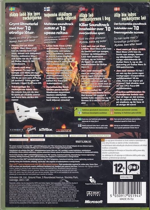 Guitar Hero III Legends of Rock - XBOX 360 (B Grade) (Used) 